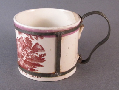 Antique Mocha Ware Banded Mug - Ruby Lane