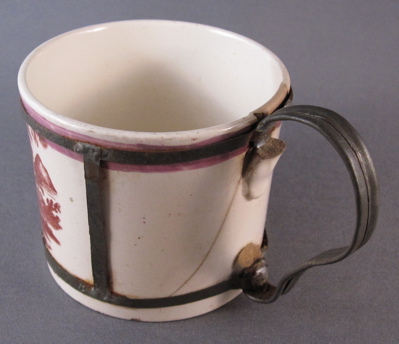 Antique Mocha Ware Banded Mug - Ruby Lane