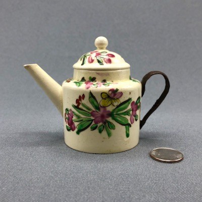 Small Copper Tea Kettle ~ Pot with Wood Handle - Ruby Lane