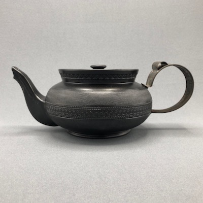 Black Glazed Teapot