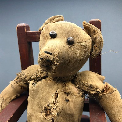 broken teddy bear